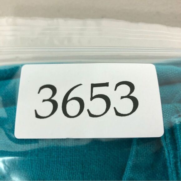 Banana Republic Dress Womens 12 Turquoise Blue 100% Linen Cap Sleeve Tier Stitch - Picture 13 of 14